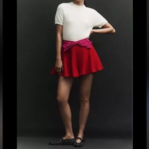 Maeve paneled skirty shorts EUC
